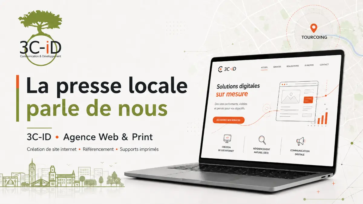 La presse locale parle de 3C-ID, agence Web & Print à Tourcoing